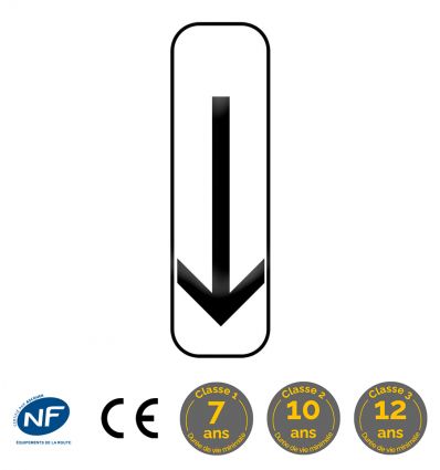 M8b - Panonceau fin de section de stationnement