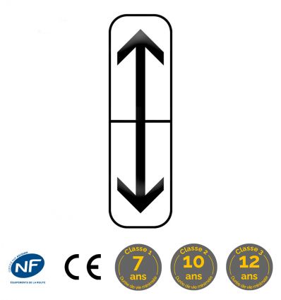M8c - Panonceau section de stationnement de part et d'autre