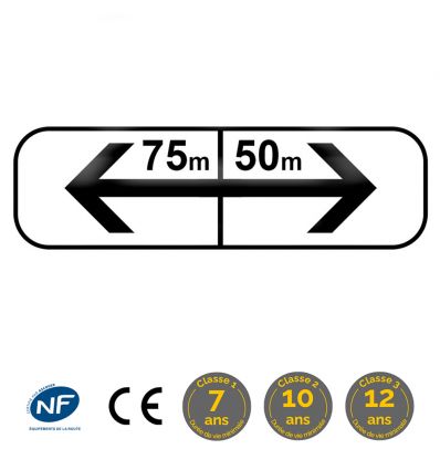 M8fbis - Panonceau prescriptions pour l'arrêt et le stationnement
