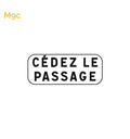 M9c - Panonceau Cédez le passage pour AB3a