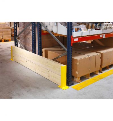 Protection de rack en madrier