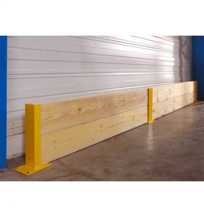 Protection de rack en madrier