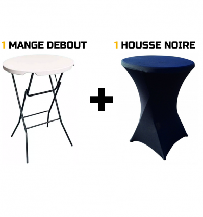 Mange debout pliant blanc