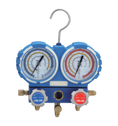 Manomètre clim 2 voies en coffret