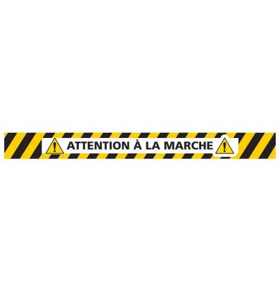 Marquage au sol attention à la marche