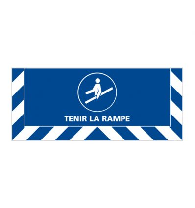 Marquage au sol : Tenir la rampe