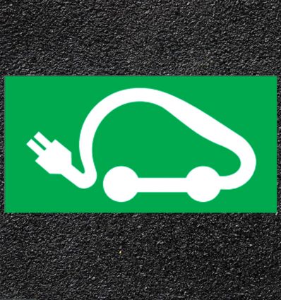 Marquage au Sol Thermocollé voiture électrique