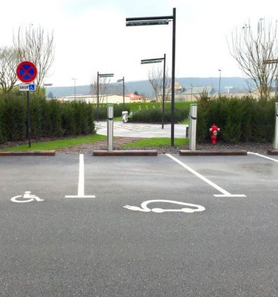Marquage au Sol Thermocollé voiture électrique