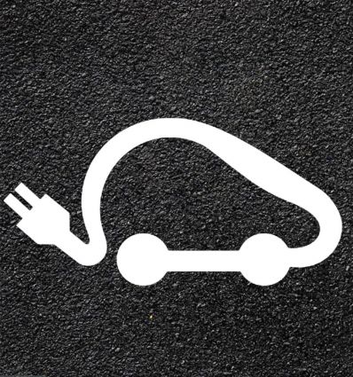Marquage au Sol Thermocollé voiture électrique