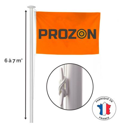 Mât drapeau 6m et 7m standard en aluminium