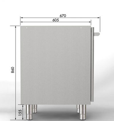 Meuble Bas Inox Tiroir