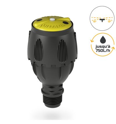 Micro asperseur rotatif Meganet 15° Angle Bas