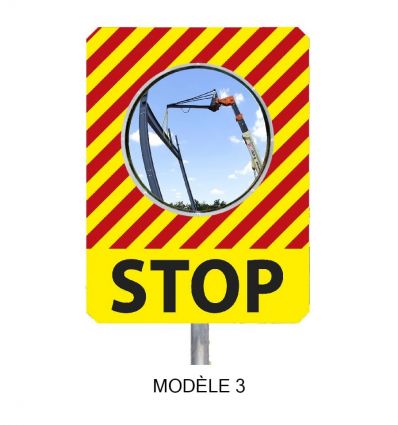 Miroir de chantier temporaire