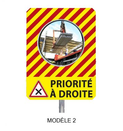 Miroir de chantier temporaire