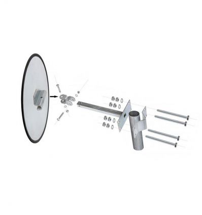 Miroir de sécurité industriel en inox