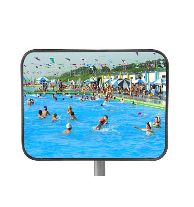 Miroir de Surveillance Piscine - Vision à 90°