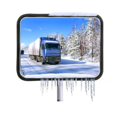 Miroir Routier Antigivre antibuée - vision 90°