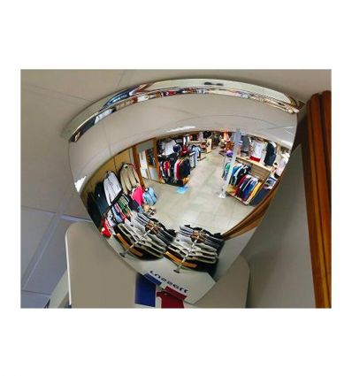 Miroir entrepôt hémisphérique - 90° (1/8 sphère)