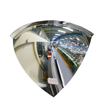 Miroir entrepôt hémisphérique - 90° (1/8 sphère)