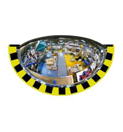 Miroir industrie jaune et noir - Vision 90° à 180°