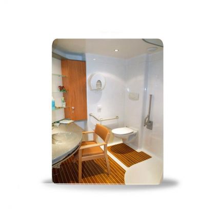 Miroir de collectivité Incassable sans cadre