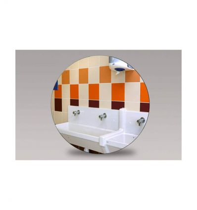 Miroir de collectivité Incassable sans cadre