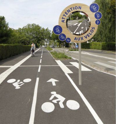 Miroir pour Piste Cyclable