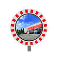 Miroir Routier Encadré rouge et blanc Incassable - vision 90°