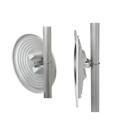 Miroir Routier Extérieur Encadré rouge et blanc Économique - vision 90°