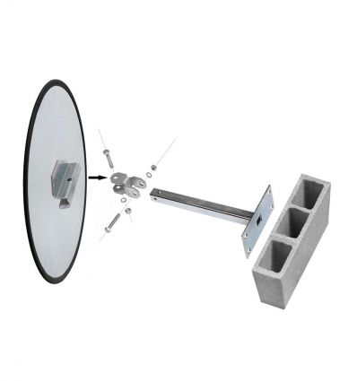 Miroir de sécurité extérieur Incassable - vision 90°