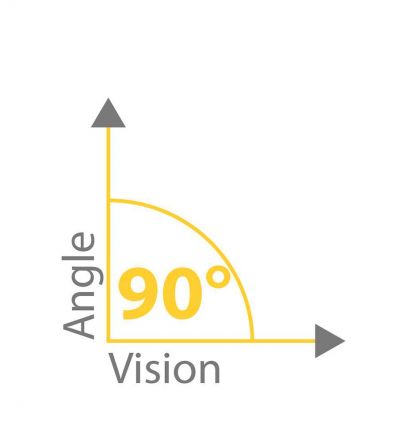Miroir de sécurité extérieur Incassable - vision 90°
