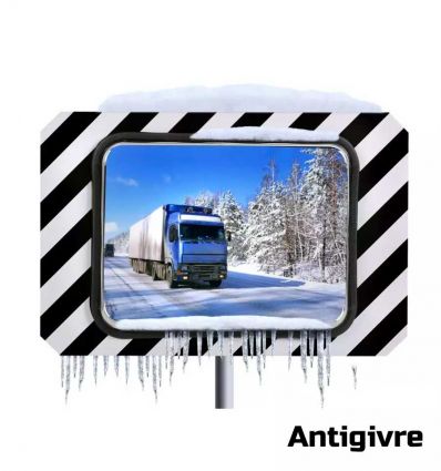 Miroir Routier Réglementaire Antigivre Antibuée Rectangle