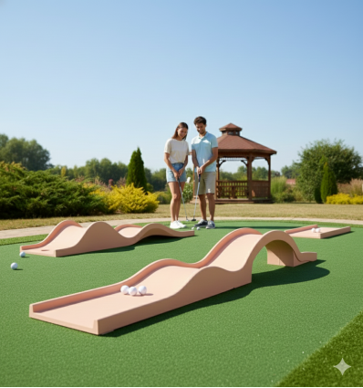 Module de piste de mini golf professionnel