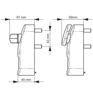 Module extérieur barre anti panique