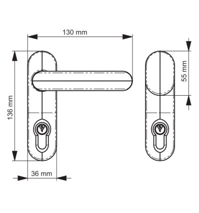 Module extérieur barre anti panique