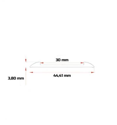 Nez de marche antidérapant en aluminium plat