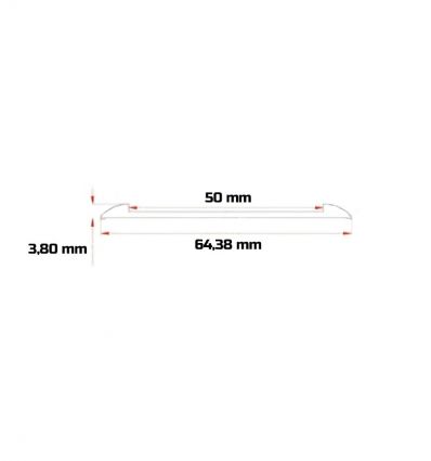 Nez de marche antidérapant en aluminium plat