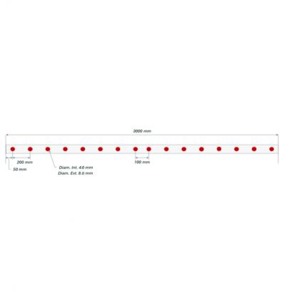 Nez de marche en alu et minéral antidérapant 39 x 18 mm extérieur
