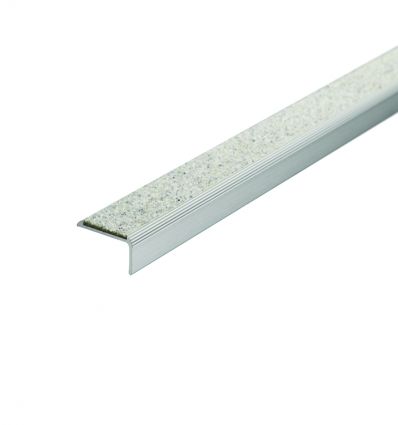 Nez de marche en alu et minéral antidérapant 39 x 18 mm extérieur