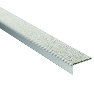 Nez de marche en alu et minéral antidérapant 59 x 20 mm extérieur