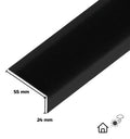 Nez de marche en alu noir antidérapant 55 x 24 mm Extérieur