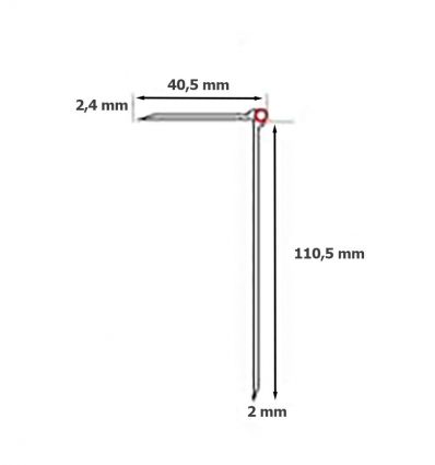 Nez de marche antidérapant et Contremarche 40,5 x 110,5 mm Intérieur