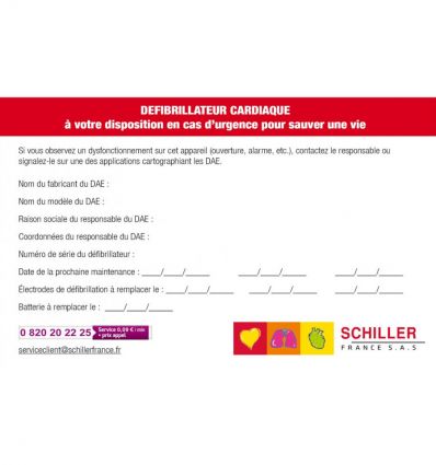 Pack Défibrillateur Intérieur Schiller