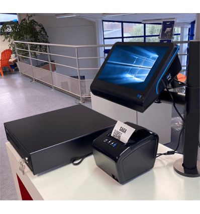 Pack Éco Caisse Enregistreuse Tactile avec Imprimante et Douchette Scan