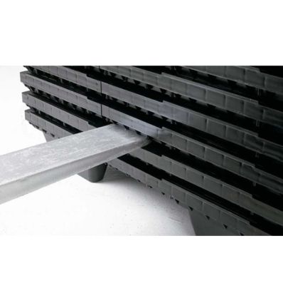Palette Europe plastique 80 x 120 emboitable