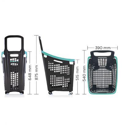 Panier à Roulettes Monobloc 65L
