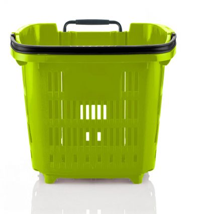 Panier à roulettes supermarché 34L