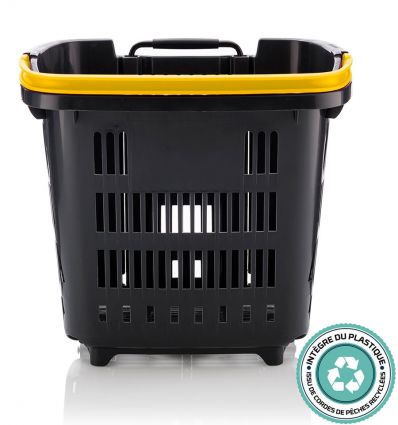 Panier à roulettes supermarché 34L