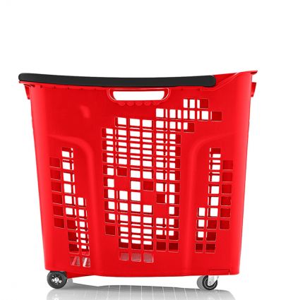 Panier Libre Service à Roulettes 80L