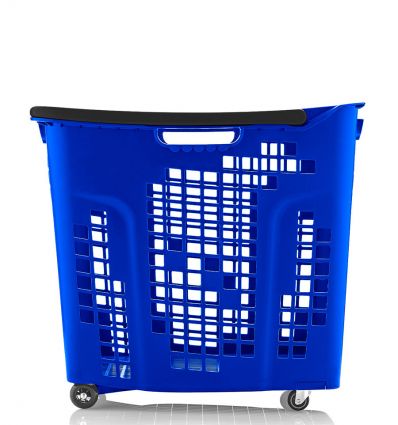 Panier Libre Service à Roulettes 80L